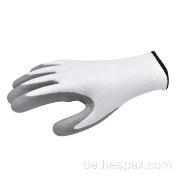 Hespax Nylon 13G PU Palm -Beschichtung Handschuhe